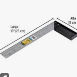 escuadra carpintero 10 PRETUL