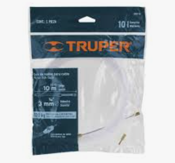 Guía de Nylon wincha pasacables TRUPER 10 metros