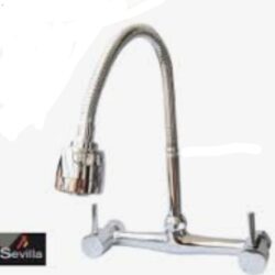 Mezcladora lavadero cocina - pared pico flexible cristina SEVILLA 5021-803D