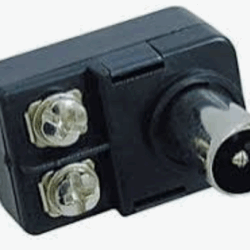 tapon Balun conector de antena para tv Balum negro
