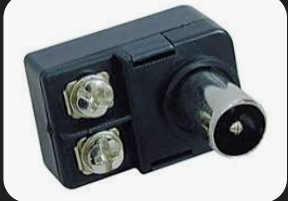 tapon Balun conector de antena para tv Balum negro