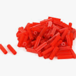 Tarugo pvc 3/16 Rojo