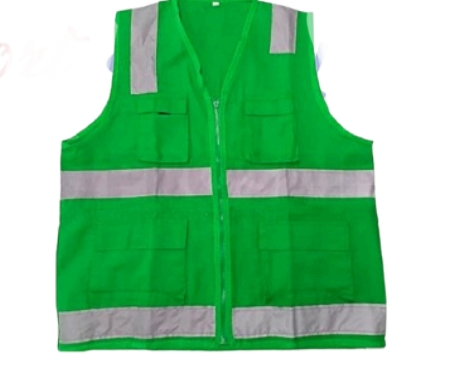 Chaleco Drill con Cinta en H Verde Petroleo
