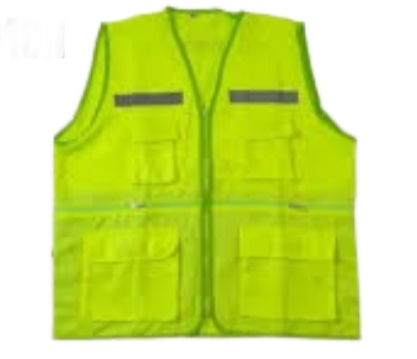 Chaleco Drill tipo reportero Verde limon