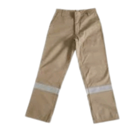 Pantalon Drill con cinta reflectiva BEIGE