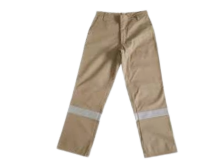 Pantalon Drill con cinta reflectiva BEIGE