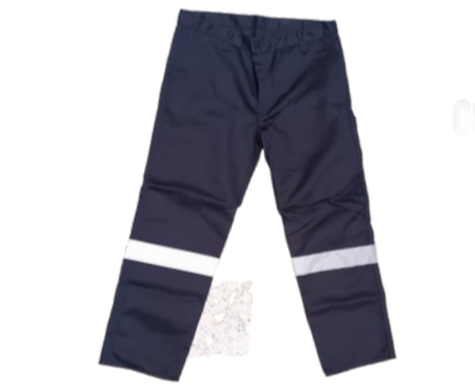 Pantalon Drill con cinta reflectiva Azul Marino Talla S- XL