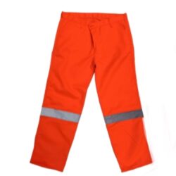 Pantalon Drill con cinta reflectiva Naranja
