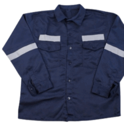 Camisa Drill con Cinta Reflectiva AZUL MARINO