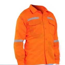 Camisa Drill con Cinta Reflectiva NARANJA