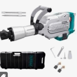 Demoledor Rotomartillo SDS HEX 1700w + 2 cincel TH215456 TOTAL