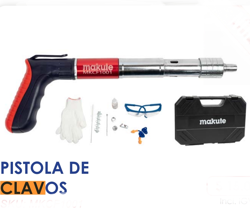 Pistola de Clavos MAKUTE - para fulminante