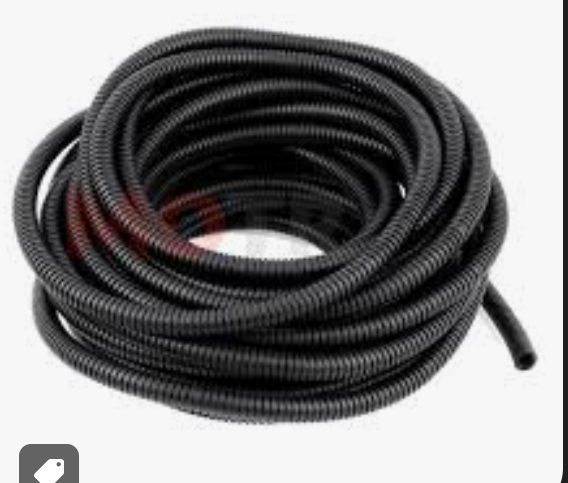 Conducto Flexible ABIERTO NEGRO 3/8 (manguera o tubo corrugado)
