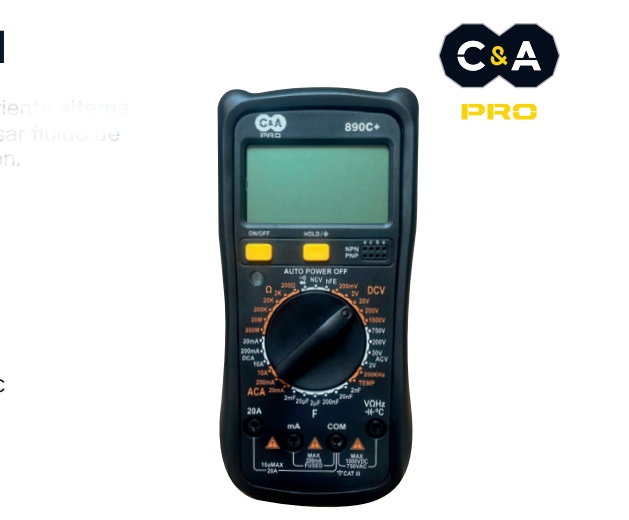 Multimetro digital profesional C&A multitester