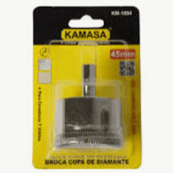 Broca Copa diamante para ceramico y vidrio KAMASA 45mm 1 1/2