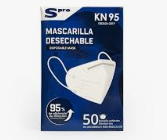 Mascarilla KN95 SPRO Caja 50 unidades