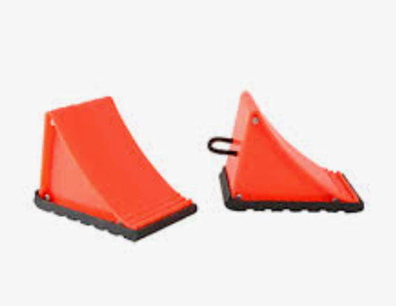 PAR Taco de frenado vehicular carro PLASTICO NARANJA