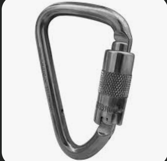 Mosqueton De Acero T/O 1/8 para arnes - Gancho bombero
