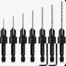 Juego Broca avellanadora para madera 8 pcs DELTA