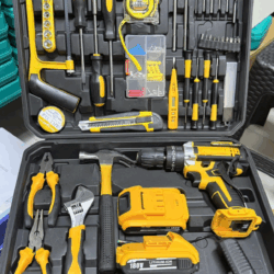 Kit Taladro 180v Doble batería + herramientas IMPORTADA