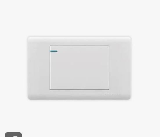 Interruptor Simple BLANCO tipo ALUMINIZADO ABATRON FC26