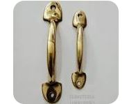 Jalador Oval Dorado Grande - Manija para puerta