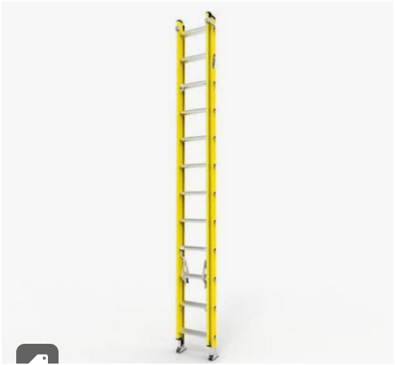 Escalera telescopica de 24 pasos Fibra de vidrio AMERICAN BULL