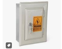 Tablero 12 polos empotrado metal liviano CON LLAVE - caja para cuchilla