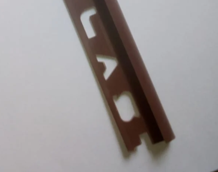 Perfil PVC para mayolica 8.5mm x 1.85 MTRS - Chocolate