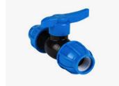 llave de paso valvula pvc 20mm para manguera polietileno 1/2 HDPE