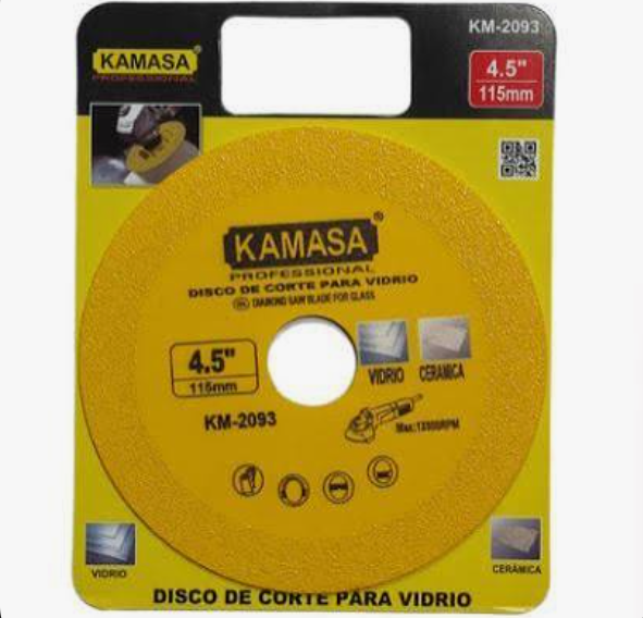 Disco fino de Vidrio y mayolica 4 1/2 amarillo Km2093 KAMASA