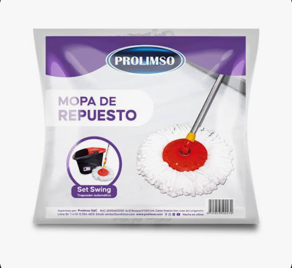 Repuesto de Mopa Set Swing PROLINSO - repuesto de trapeador magico