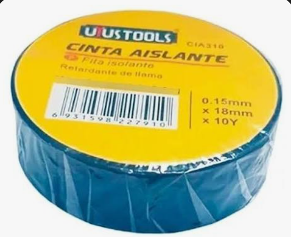 Cinta Aislante 3/4 x 20 Y 18 mm Uyustools - AZUL