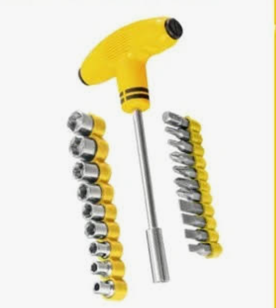 Desarmador 21 piezas dados y demás UYUSTOOLS