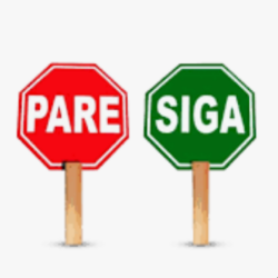 Paleta de seguridad pare y siga de madera SEÑALIZACION