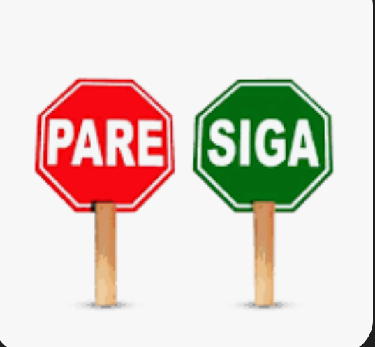 Paleta de seguridad pare y siga de madera SEÑALIZACION