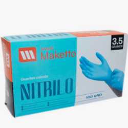 Caja Guante Nitrilo Celeste x 100 unidades - quirurgico
