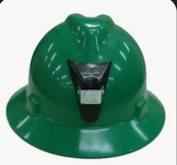 Casco protector MINERO verde TRIDENTE