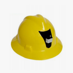 Casco protector MINERO amarillo TRIDENTE