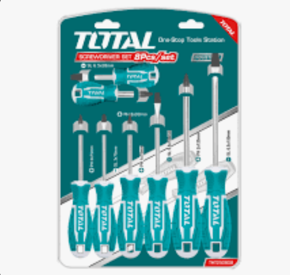 Desarmador Juego 8 Piezas TOTAL