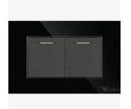 Interruptor Doble CONMUTACION Ancho MADERA DELUXE CUBULL A4-008 aluminizado