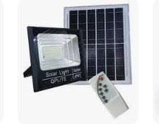 Reflector LED smd Con Panel Solar + Control Remoto 500W ABATRON