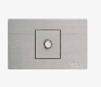 Tomacorriente TV Cable Ancho MADERA DELUXE CUBULL A4-033 aluminizado