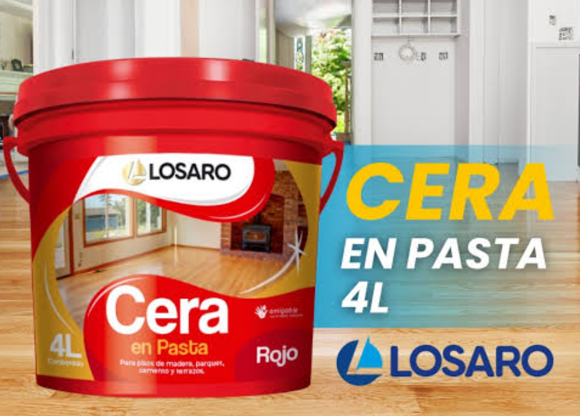 Cera en pasta balde 1 galon LOSARO - ROJO
