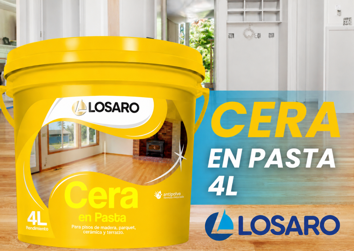 Cera en Pasta Balde 1 galon LOSARO - Amarillo