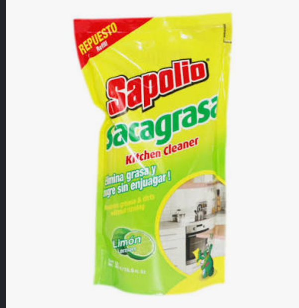 Quita Grasa SACHET SAPOLIO 500ml Limón - saca grasa