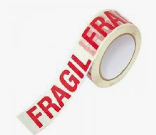 Cinta de embalaje FRAGIL 2 pulgadas x 100 yardas