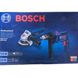 PACK Taladro 750w Gsb13 + Amoladora GW 850w BOSCH en Caja