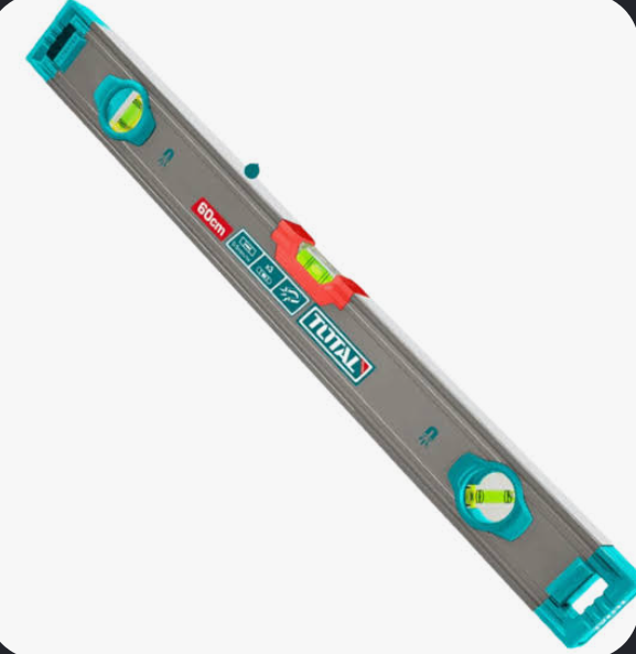 Nivel de Aluminio 60 Pulgadas 153 cm Magnético TOTAL