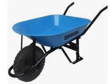 Carretilla Tipo BUGGY 5 Pies Azul BRIKER